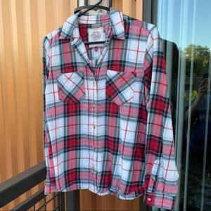 Red and white plaid flannel